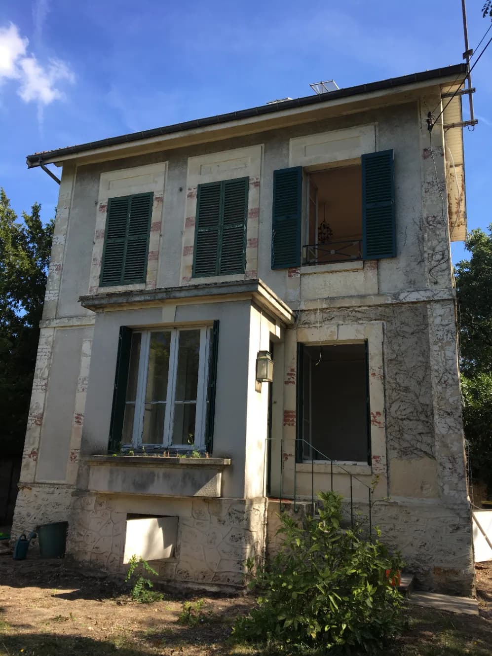 Avant - Ravalement et enduits extérieur