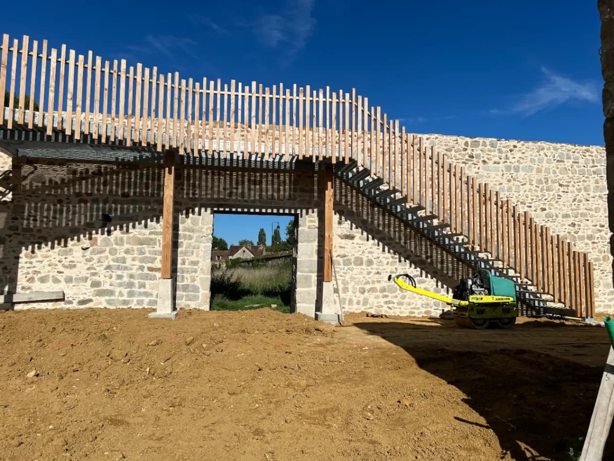 Enduits extérieurs à pierres vues